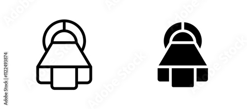 MRI icon symbol collection on white background.