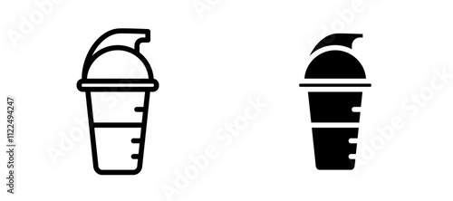 Wallpaper Mural Protein shake icon symbol collection on white background. Torontodigital.ca