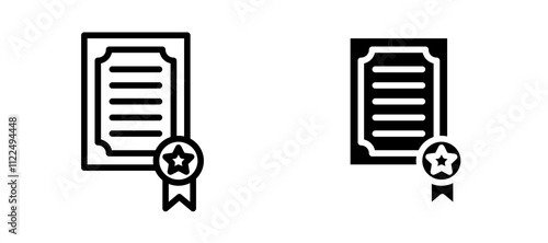 Patented icon symbol collection on white background.