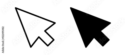 Mouse icon symbol collection on white background.