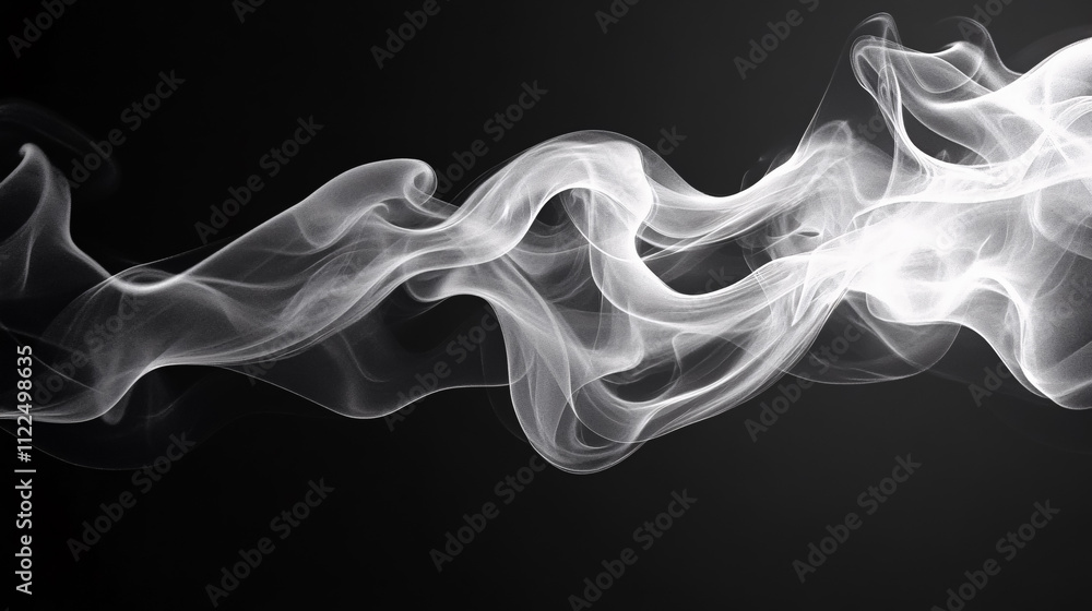 Fototapeta premium Abstract swirls of smoke create a captivating visual effect.