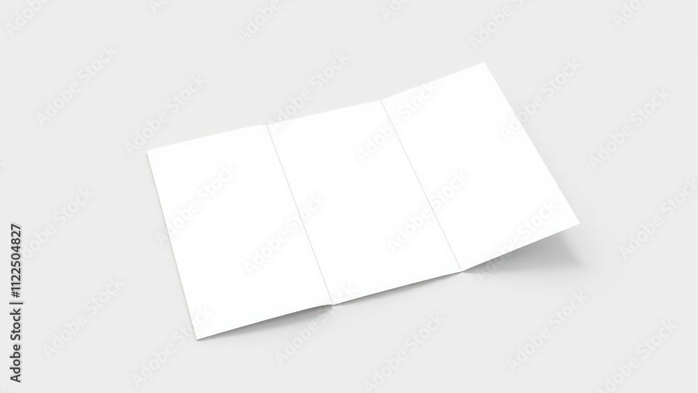 Blank Tri-Fold Brochure Mockup: Ideal for Presentations, Marketing, and Design Projects Blank Tri-Fold Brochure Mockup: Ideal for Presentations, Marketing, and Design Projects