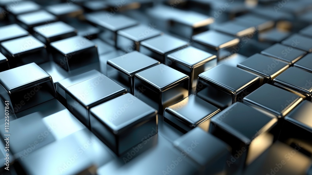 Fototapeta premium Abstract 3D Business Background