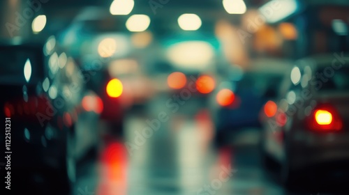 Wallpaper Mural Abstract background of blurred new cars dealership place Torontodigital.ca