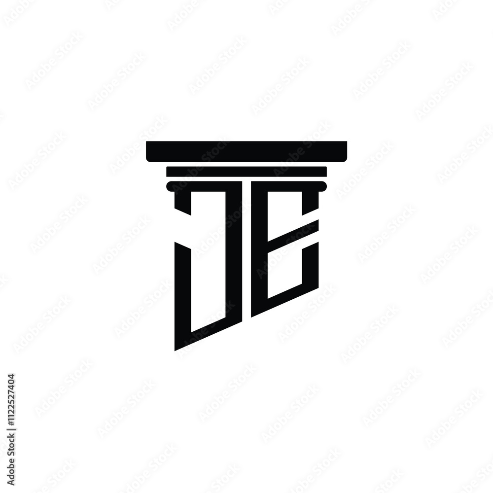 JE monogram logo design letter text name symbol monochrome logotype alphabet character simple logo JE monogram logo design letter text name symbol monochrome logotype alphabet character simple logo