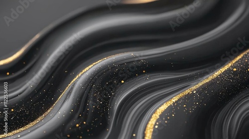 Luxury Black Gold Marble Texture  Abstract Swirls  Elegant Background  Premium Design