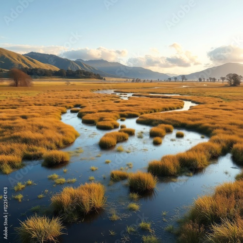 Near waipukurau hawke's bay new zealand flooded meadows River landscapes Ultra realistic Photorealistic landscape photographywater travel sky beautiful tourism outdoor photo