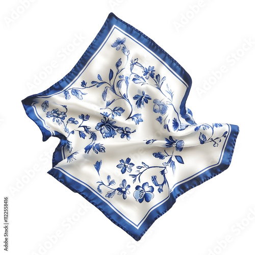 Elegant vintage handkerchief display artistic studio textile photography soft lighting close-up timeless design