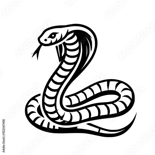 Vector of king cobra. The symbols of power, protection, and fertility.