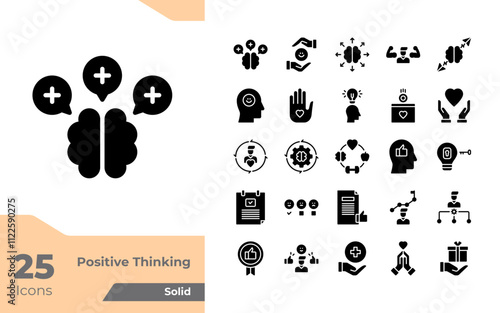 Positive Thinking Solid Icons