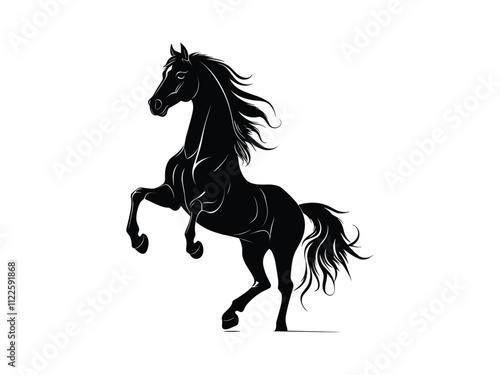 Majestic Horse Silhouettes Stunning Animal Clipart for Creative Projects