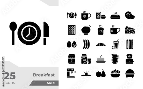 Breakfast Solid Icons