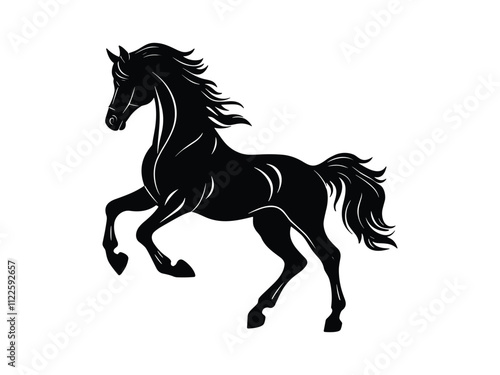 Majestic Horse Silhouettes Stunning Animal Clipart for Creative Projects