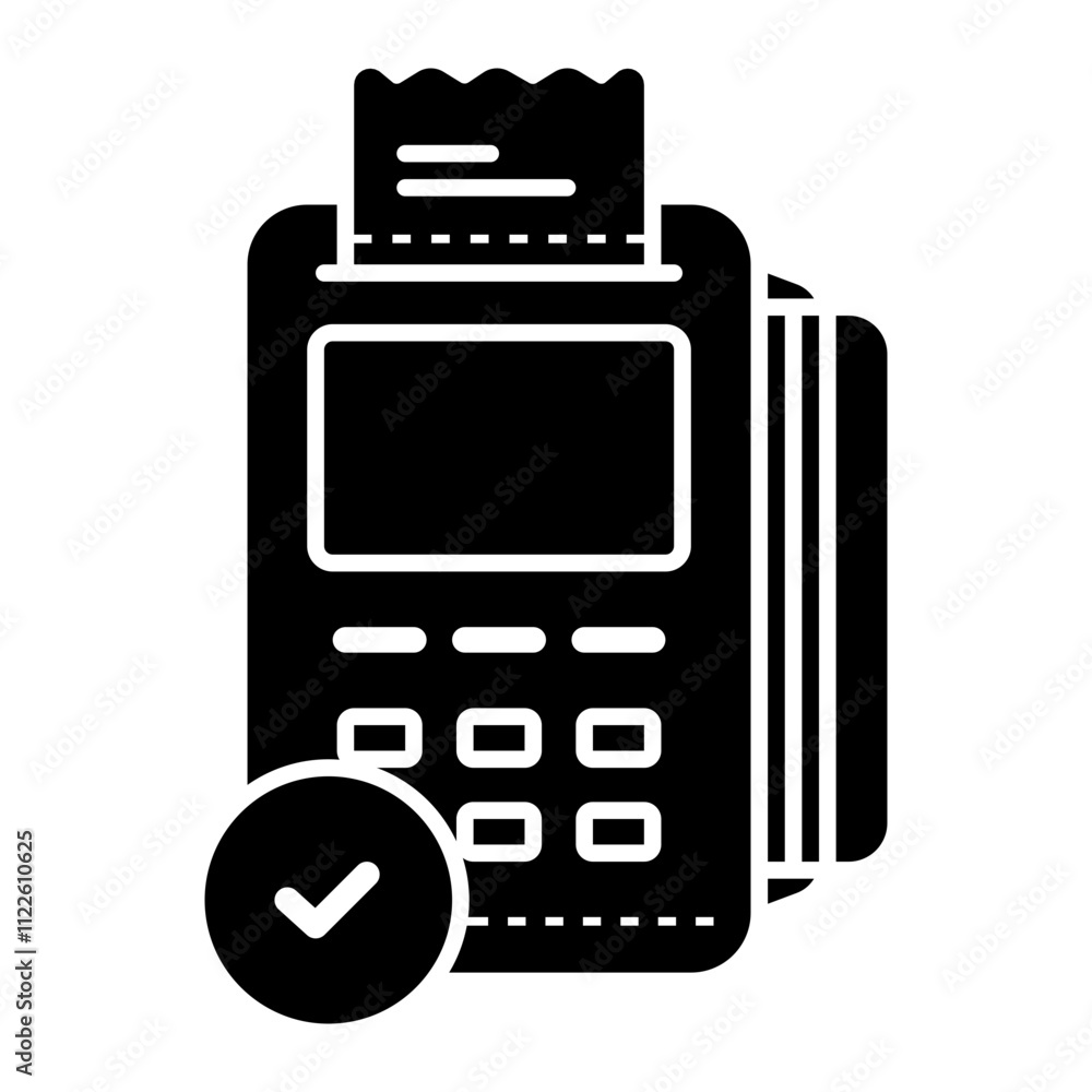 Fototapeta premium Edc Icon. edc, payment, transfer, shopping, money, finance, credit card, business, bank, card. Vector icon illustration