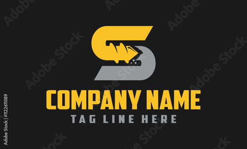 initial letter S drill logo