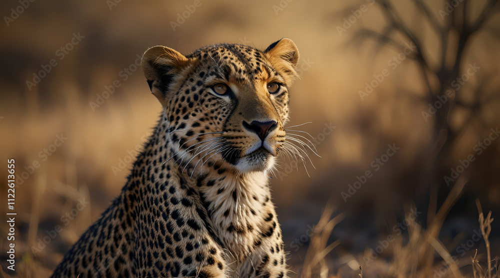 Fototapeta premium cheetah in the wild. Genrative.ai 