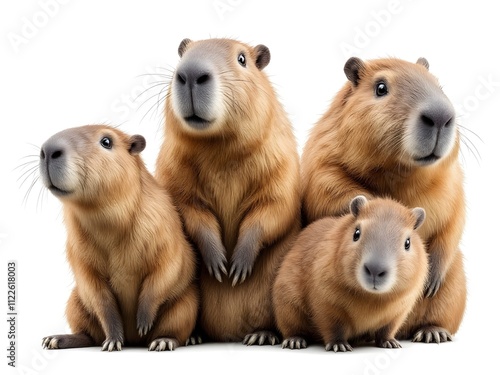 group of capybara