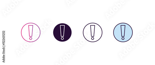 urgent gradient, line, filled, colored icon. editable vector from human resources concept. four different style urgent icon isolated on white background