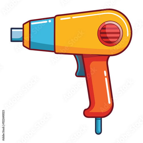 heat gun isolated on white background