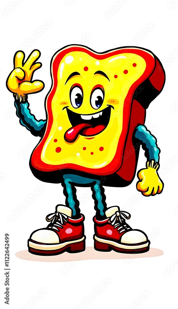Obraz premium toast character