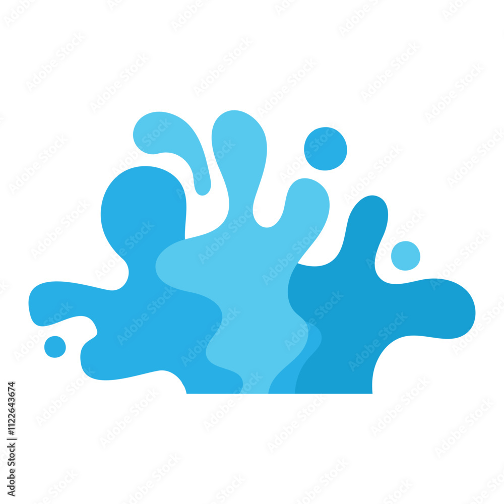 Obraz premium Water Splash Illustration