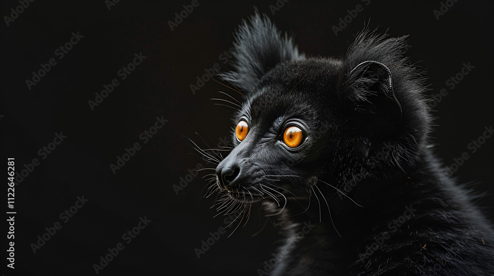 Obraz premium Ring tailed lemure sitting on a roof Portrait of a Lemur Catta Full length portrait of a sitting adult ring-tailed lemur (Lemur catta) on a white background, Generative Ai