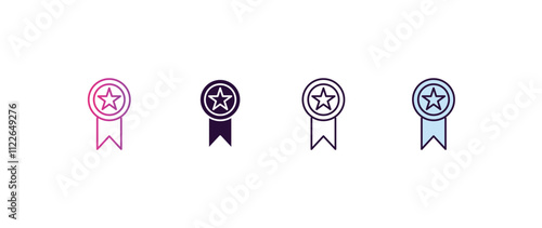 bast gradient, line, filled, colored icon. editable vector from people concept. four different style bast icon isolated on white background