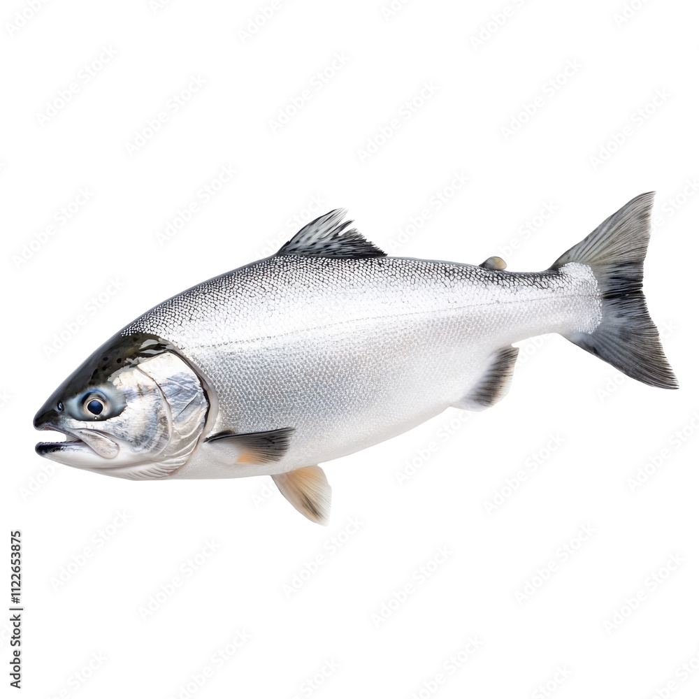 Obraz premium Salmon on transparent background