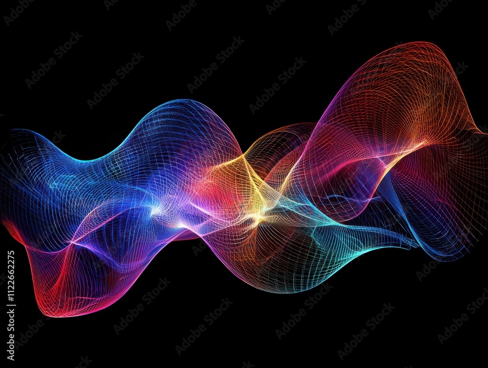 Fototapeta premium Translating emotional frequenciesuniversal vibrational interpretations of feelings in a digital environment