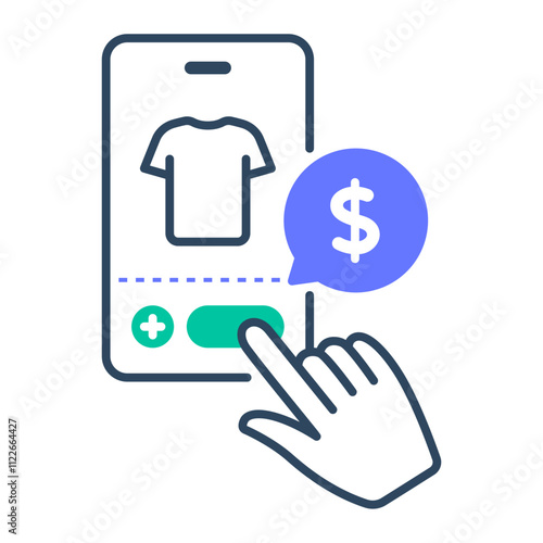 Order icon. order, online shopping, ecommerce, purchase, buy, checkout, payment, commerce, product. Vector icon illustration