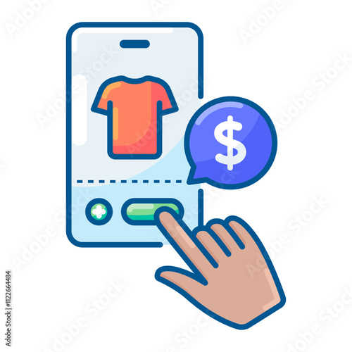 Order icon. order, online shopping, ecommerce, purchase, buy, checkout, payment, commerce, product. Vector icon illustration