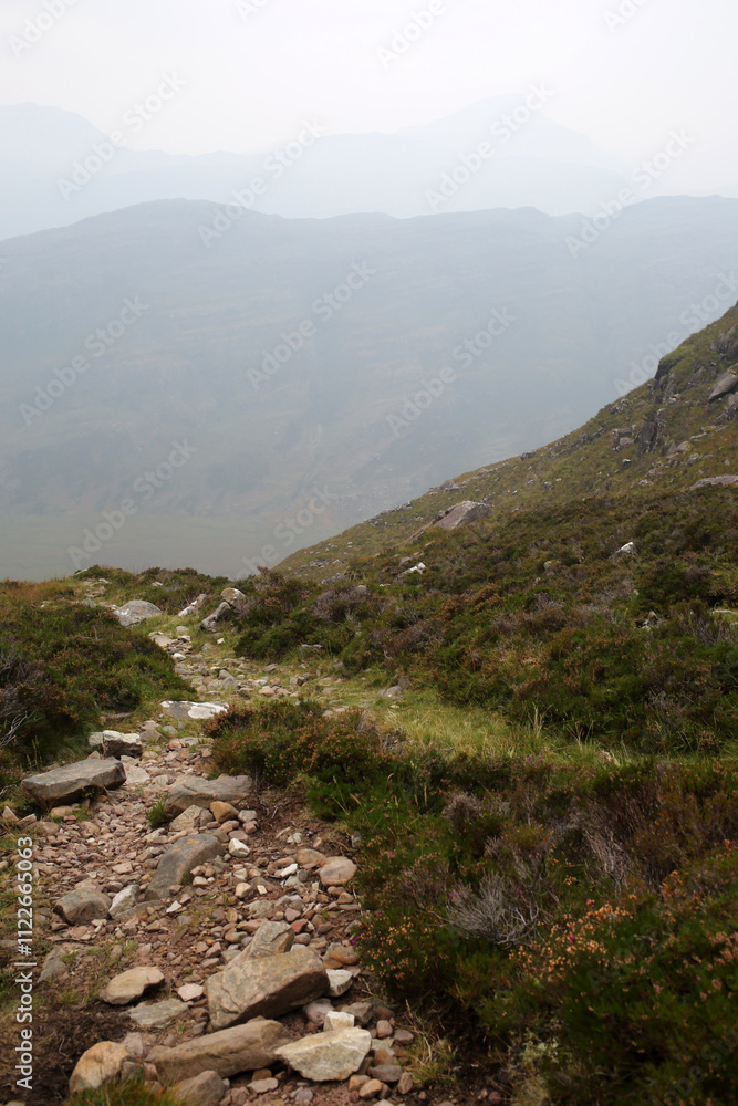 Obraz premium Ridge walk in Liathach - Torridon - West Highlands - Scotland - UK
