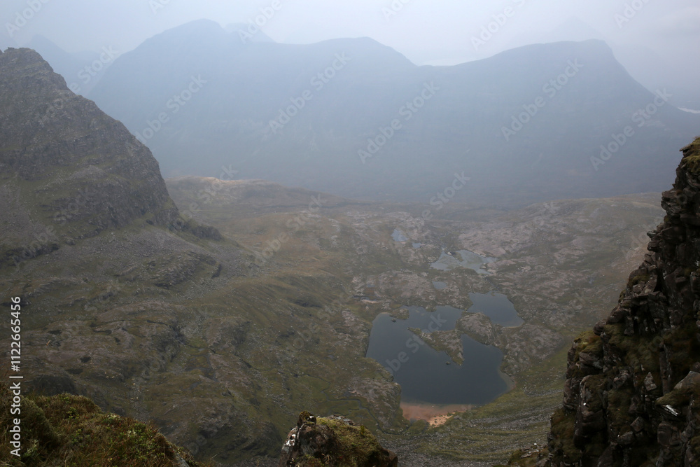Obraz premium Ridge walk in Liathach - Torridon - West Highlands - Scotland - UK