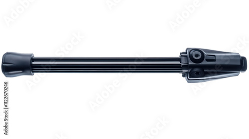 Wallpaper Mural Bicycle kickstand, sleek black design, adjustable support, essential for parking stability, modern cycling accessory. Isolated on white background or PNG Torontodigital.ca