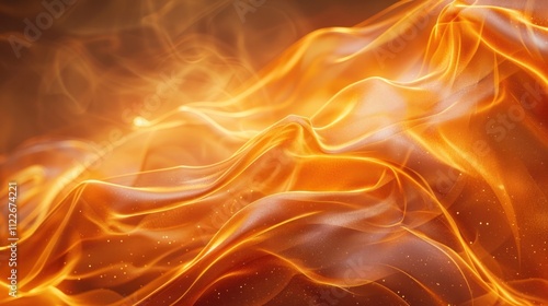 Raging inferno of fiery flames bursting with incandescent energy and scorching heat creating a dramatic and dynamic abstract display of intense combustion and pyrotechnic power photo