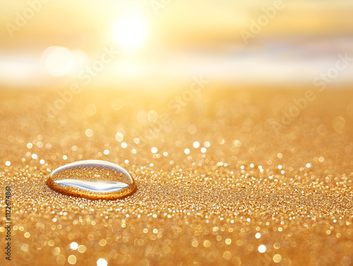 wedding rings on the sand