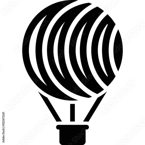 Simple vector icon aerostat