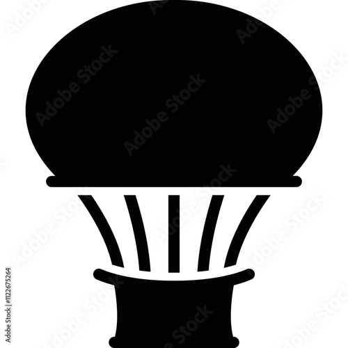 Simple vector icon aerostat