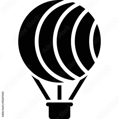 Simple vector icon aerostat