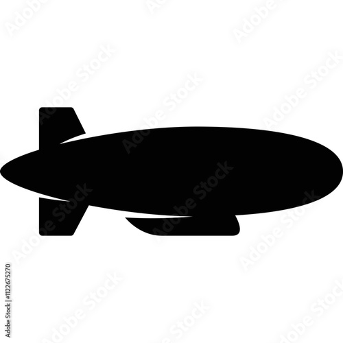 Simple vector icon airship