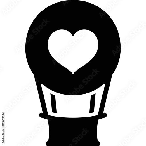 Simple vector icon aerostat