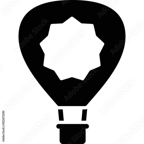 Simple vector icon aerostat