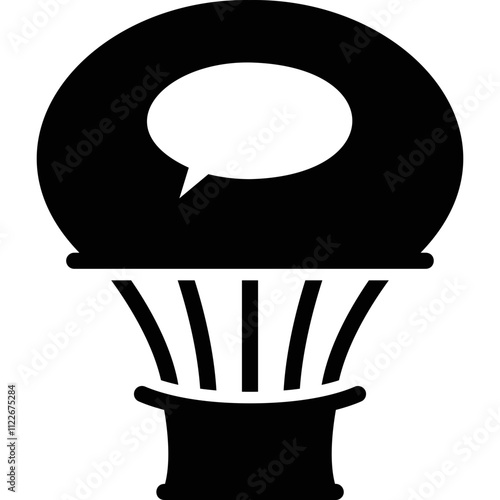 Simple vector icon aerostat