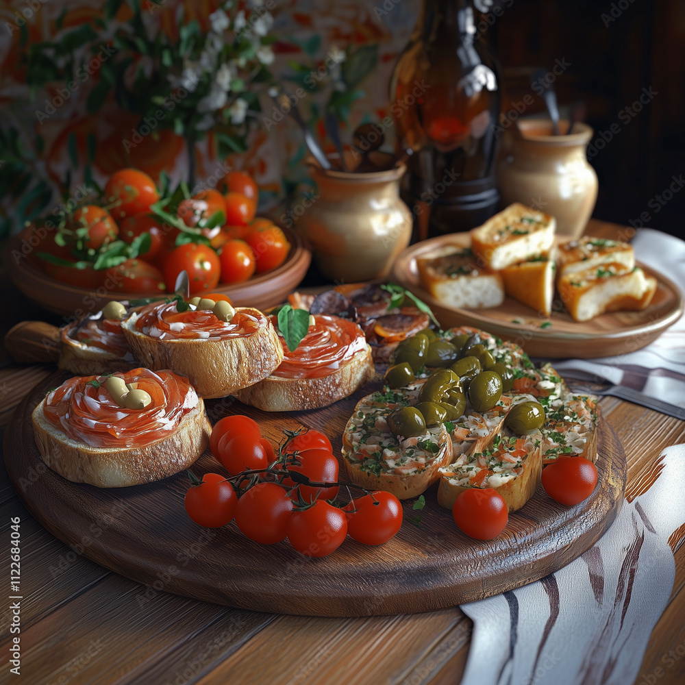 bruschetta with tomato and olive oil bruschetta with tomato and olive oil