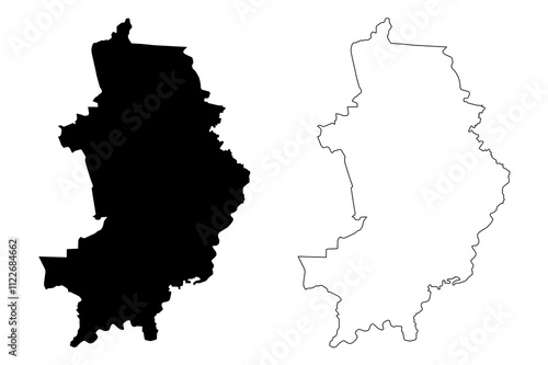 Krimulda Municipality (Republic of Latvia, Administrative divisions of Latvia, Municipalities and their territorial units) map vector illustration, scribble sketch Krimulda map