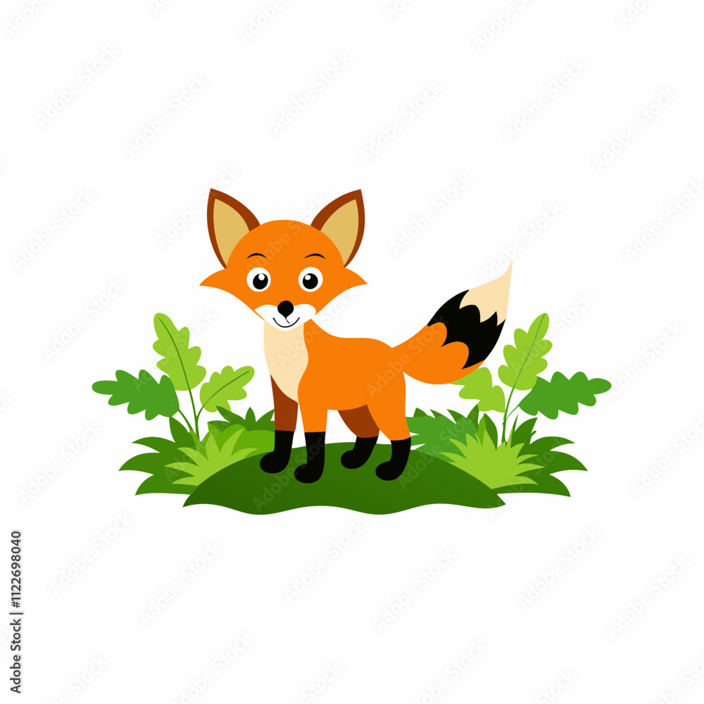 Obraz premium a fox in a jungle 