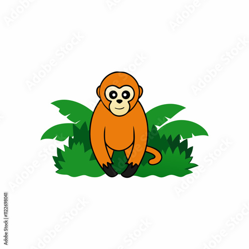 a gibbon in a jungle