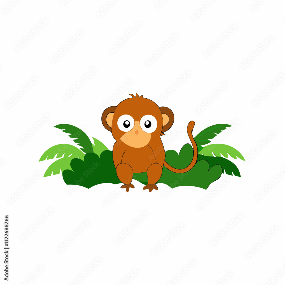 Obraz premium a pygmy marmoset in a jungle