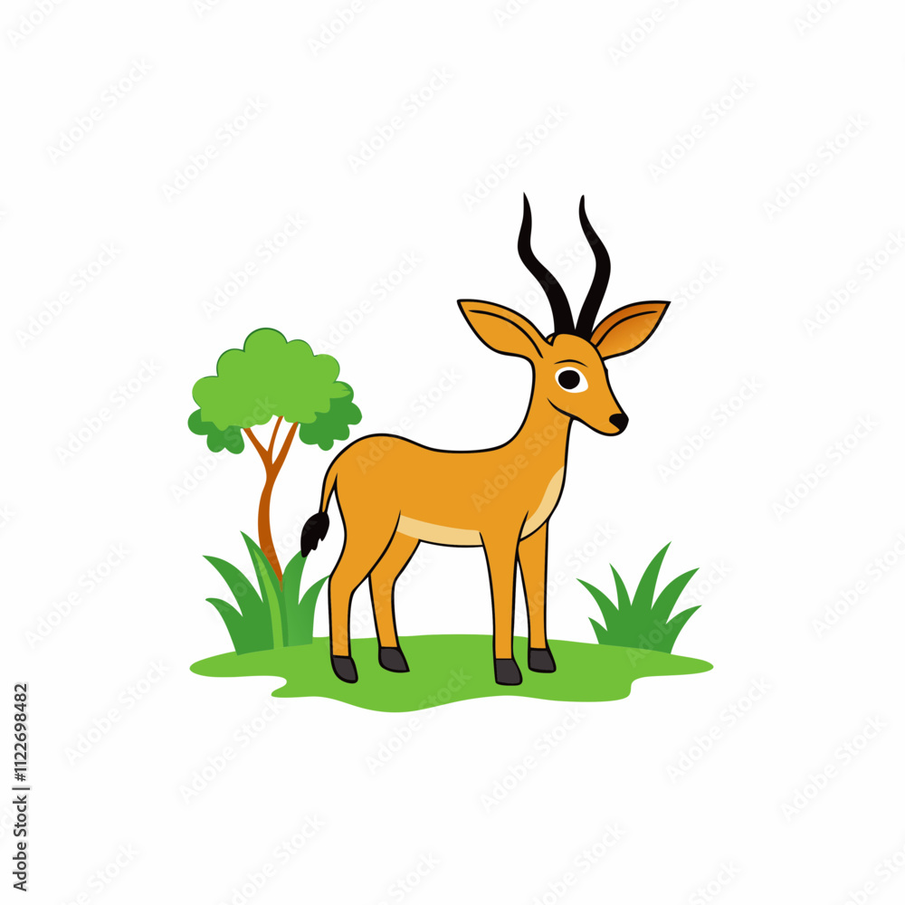 Fototapeta premium a antelope in a jungle
