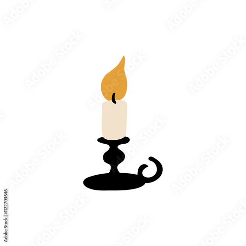Clip art of candle holder